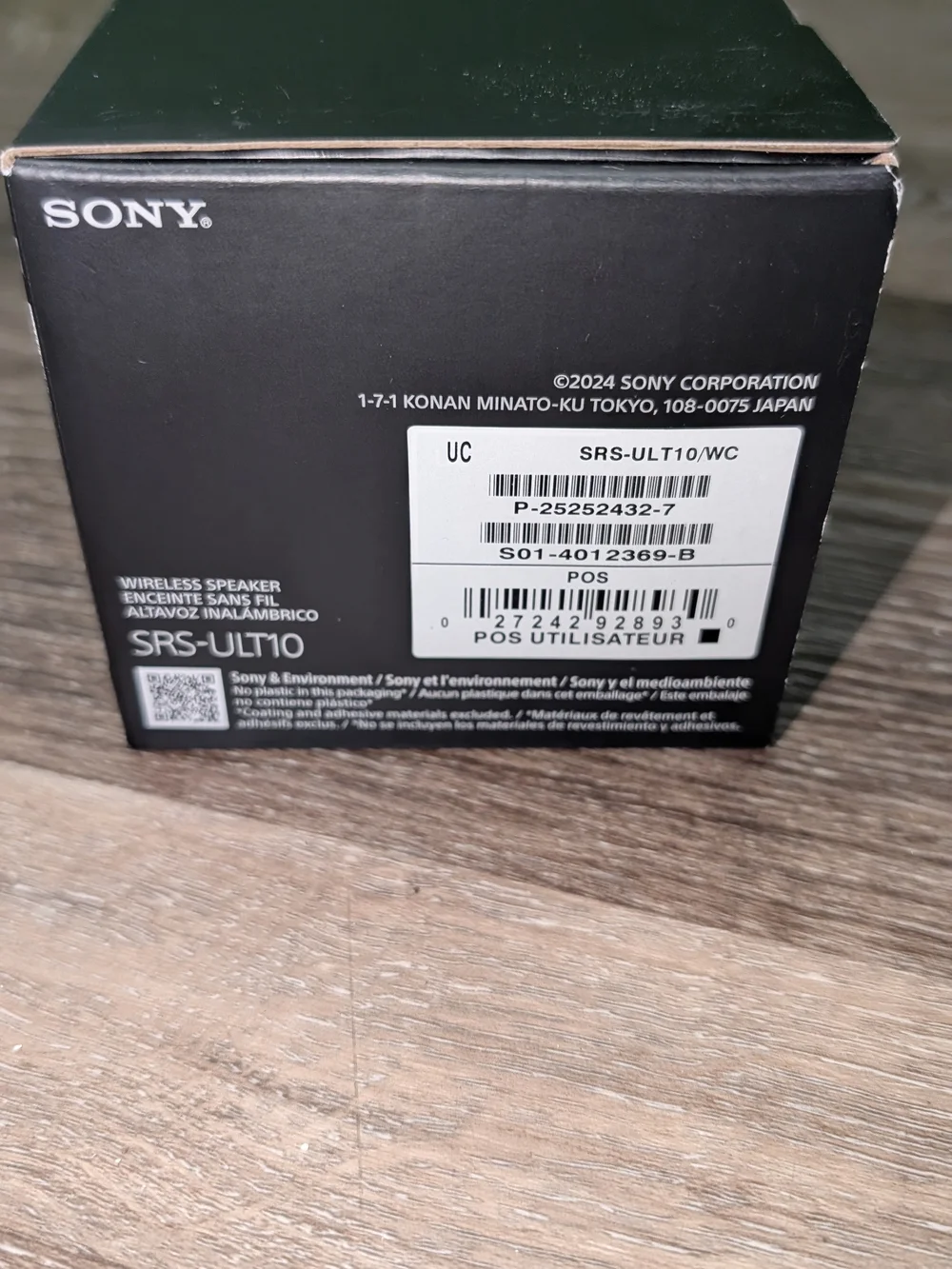 Sony ULT FIELD 1 Wireless Portable Bluetooth Speaker SRS-ULT10 Off-White Openbox